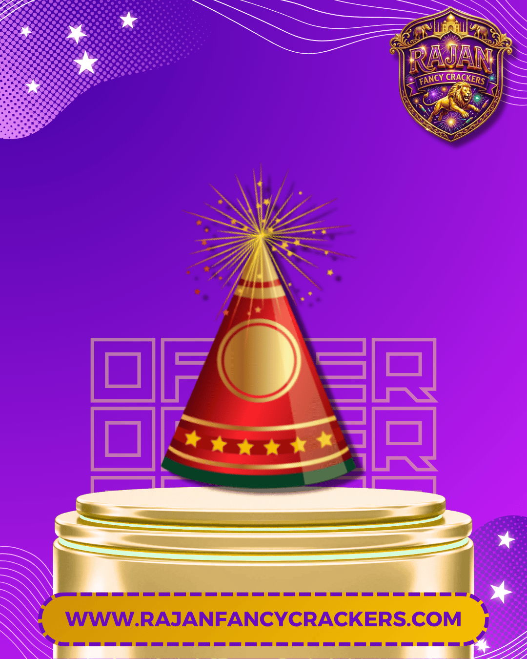 Rajan Fancy Crackers - Colorful Flower Pots Collection