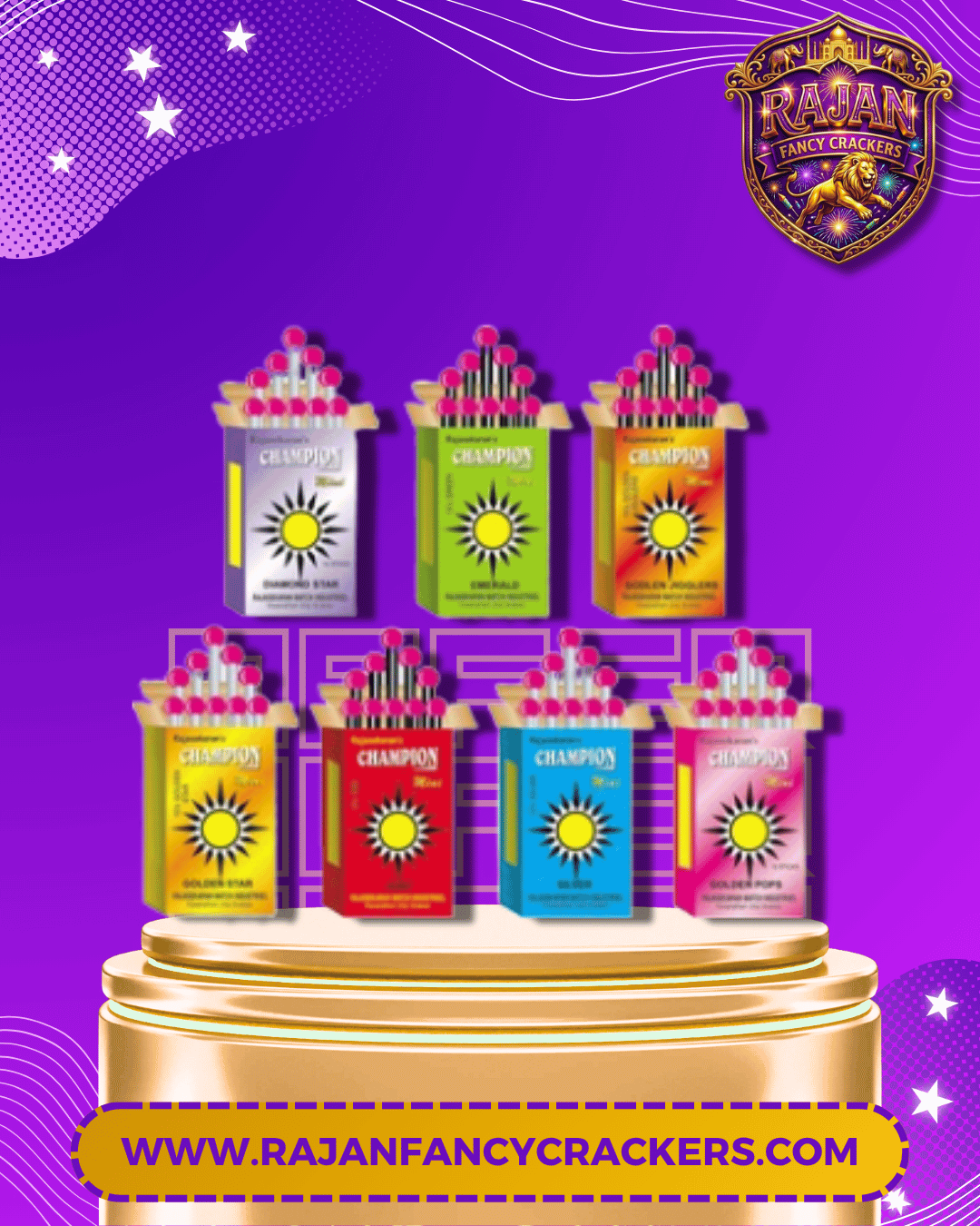 Rajan Fancy Crackers - Vibrant Colour Matches for Celebrations