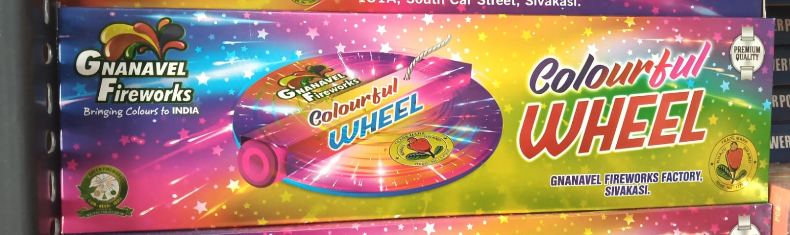 Colourful Wheel (5 Pcs) Tricolour Ninja Chakkar